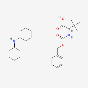 molecular formula C26H42N2O4 B13824920 N-cyclohexylcyclohexanamine;3,3-dimethyl-2-(phenylmethoxycarbonylamino)butanoic acid 