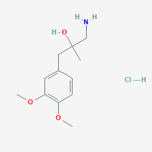 1-Amino-3-(3,4-dimethoxyphenyl)-2-methylpropan-2-ol hydrochloride