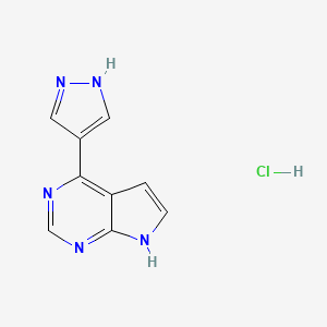 4-{7H-pyrrolo[2,3-d]pyrimidin-4-yl}-1H-pyrazole hydrochloride