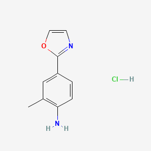 2-Methyl-4-(1,3-oxazol-2-yl)aniline hydrochloride
