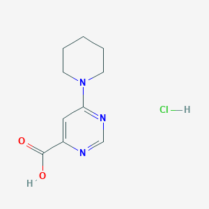 6-(Piperidin-1-yl)pyrimidine-4-carboxylic acid hydrochloride