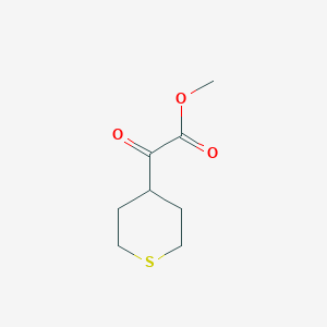 molecular formula C8H12O3S B1382507 Methyl 2-oxo-2-(thian-4-yl)acetate CAS No. 1803584-47-5