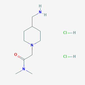 2-[4-(aminomethyl)piperidin-1-yl]-N,N-dimethylacetamide dihydrochloride