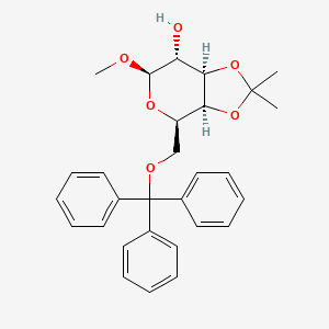 molecular formula C29H32O6 B13825090 Methyl-3,4-O-isopropylidene-6-O-triphenylmethyl-beta-D-galactopyranoside 