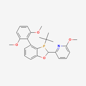 molecular formula C25H28NO4P B13825125 2-[3-tert-butyl-4-(2,6-dimethoxyphenyl)-2H-1,3-benzoxaphosphol-2-yl]-6-methoxypyridine 