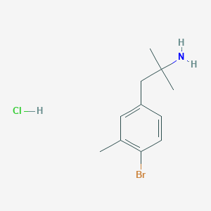 1-(4-Bromo-3-methylphenyl)-2-methylpropan-2-amine hydrochloride