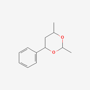 molecular formula C12H16O2 B13825147 2,4-Dimethyl-6-phenyl-1,3-dioxane CAS No. 40698-67-7