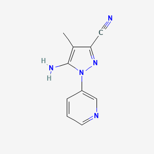 5-amino-4-methyl-1-(pyridin-3-yl)-1H-pyrazole-3-carbonitrile