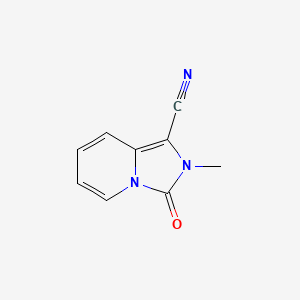 B1382524 2-methyl-3-oxo-2H,3H-imidazo[1,5-a]pyridine-1-carbonitrile CAS No. 1378676-25-5