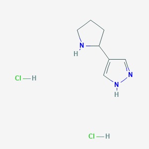4-(pyrrolidin-2-yl)-1H-pyrazole dihydrochloride