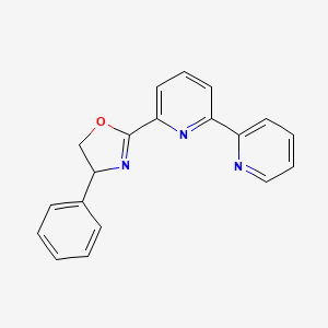 molecular formula C19H15N3O B13825275 4-Phenyl-2-(6-pyridin-2-ylpyridin-2-yl)-4,5-dihydro-1,3-oxazole 