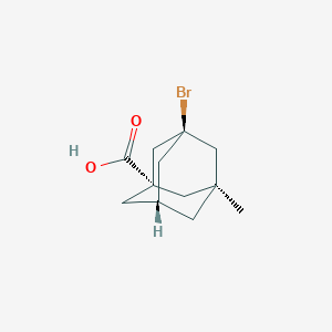 molecular formula C12H17BrO2 B13825303 Tricyclo[3.3.1.13,7]decane-1-carboxylicacid,3-bromo-5-methyl- 