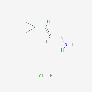 3-Cyclopropylprop-2-en-1-amine hydrochloride