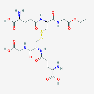 molecular formula C22H36N6O12S2 B13825428 H-gGlu-Cys(1)-Gly-OH.H-gGlu-Cys(1)-Gly-OEt 
