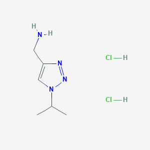 [1-(propan-2-yl)-1H-1,2,3-triazol-4-yl]methanamine dihydrochloride