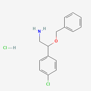 2-(Benzyloxy)-2-(4-chlorophenyl)ethan-1-amine hydrochloride