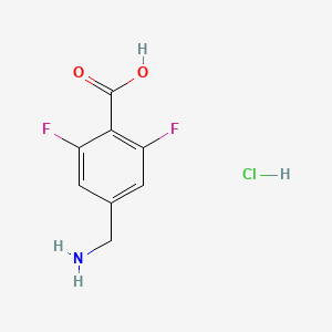 4-(Aminomethyl)-2,6-difluorobenzoic acid hydrochloride