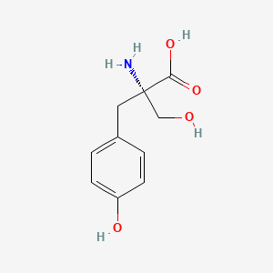 molecular formula C10H13NO4 B13825470 alpha-Hydroxymethyl-D-tyrosine 