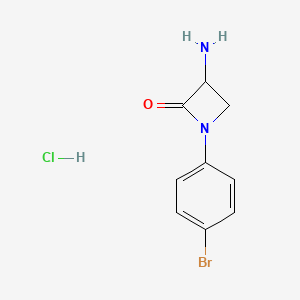 3-Amino-1-(4-bromophenyl)azetidin-2-one hydrochloride