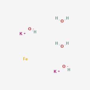 molecular formula FeH6K2O4 B13825506 Ferrate (FeO42-), dipotassium, (T-4)- CAS No. 13718-66-6