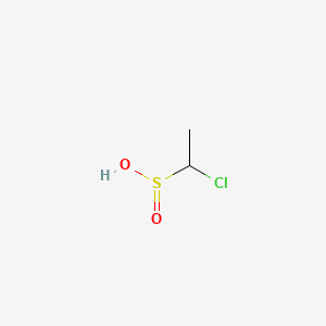 molecular formula C2H5ClO2S B13825530 1-Chloroethanesulphinic acid CAS No. 28753-07-3