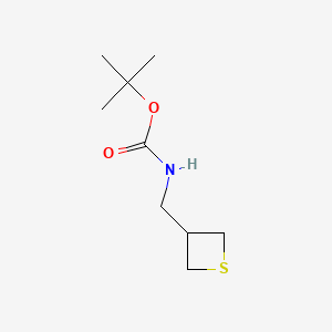 molecular formula C9H17NO2S B13825559 Tert-butyl (thietan-3-YL)methylcarbamate 