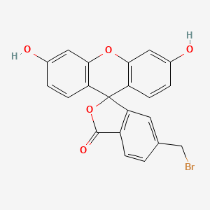 molecular formula C21H13BrO5 B13825584 Spiro[isobenzofuran-1(3H),9'-[9H]xanthen]-3-one,5-(bromomethyl)-3',6'-dihydroxy- 
