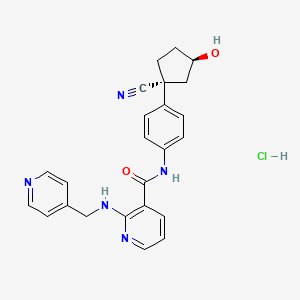 molecular formula C24H24ClN5O2 B13825605 rac cis-3-Hydroxy Apatinib Dihydrochloride 