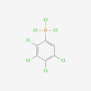 molecular formula C6HCl7Si B13825634 Trichloro(tetrachlorophenyl)silane 