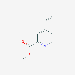 molecular formula C9H9NO2 B13825654 Methyl 4-ethenylpyridine-2-carboxylate CAS No. 322691-84-9