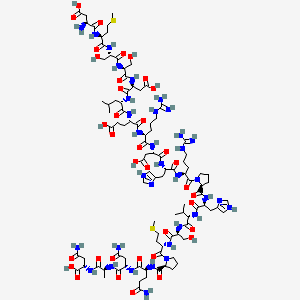 molecular formula C97H154N34O36S2 B13825694 H-Asp-Met-Ser-Ser-Asp-Leu-Glu-Arg-Asp-His-Arg-Pro-His-Val-Ser-Met-Pro-Gln-Asn-Ala-Asn-OH 