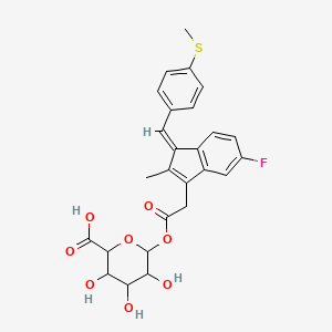 molecular formula C26H25FO8S B13825704 Sulindac Sulfide Acyl-beta-D-Glucuronide 