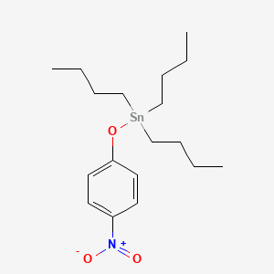 molecular formula C18H31NO3Sn B13825775 Stannane, (p-nitrophenoxy)tributyl- CAS No. 3644-32-4