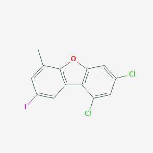 molecular formula C13H7Cl2IO B138258 6-Methyl-8-iodo-1,3-dichlordibenzofuran CAS No. 132194-83-3