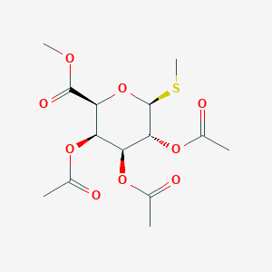 molecular formula C14H20O9S B13825818 Methyl 2,3,4-tri-O-acetyl-|A-D-thiogalactopyranosiduronic acid methyl ester 