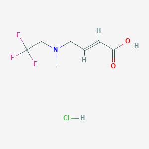 4-[Methyl(2,2,2-trifluoroethyl)amino]but-2-enoic acid hydrochloride