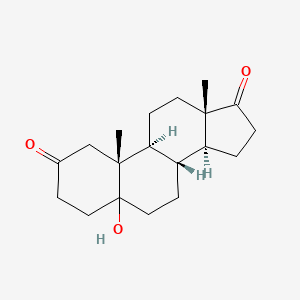 molecular formula C19H28O3 B13825830 5-Alpha-androstane-alpha-nor-2,17-dione 