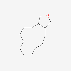 molecular formula C14H26O B13825840 Tetradecahydrocyclododeca[c]furan CAS No. 42824-62-4