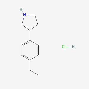 3-(4-Ethylphenyl)pyrrolidine hydrochloride