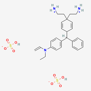 molecular formula C27H39N3O8S2 B13825916 Astradiamant green GX 