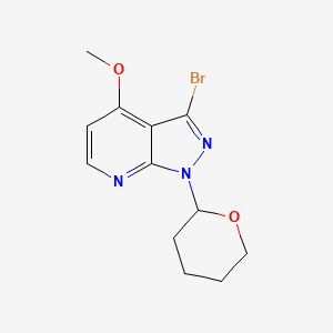 3-Bromo-4-methoxy-1-(tetrahydro-2H-pyran-2-yl)-1H-pyrazolo[3,4-b]pyridine