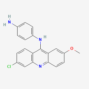 molecular formula C20H16ClN3O B13825964 N1-(6-Chloro-2-methoxyacridin-9-yl)benzene-1,4-diamine 