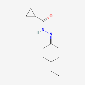 molecular formula C12H20N2O B13825975 N'-(4-ethylcyclohexylidene)cyclopropanecarbohydrazide 