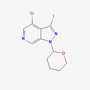 4-Bromo-3-iodo-1-(tetrahydro-2H-pyran-2-yl)-1H-pyrazolo[3,4-c]pyridine