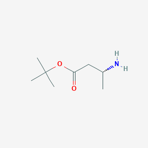 molecular formula C8H17NO2 B138260 Tert-butyl (3R)-3-aminobutanoate CAS No. 158849-23-1