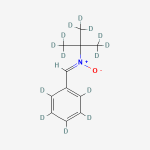 molecular formula C11H15NO B13826029 N-Tert-butyl-D9-phenyl-D5-nitrone 