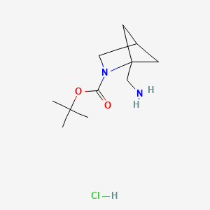Tert-butyl 1-(aminomethyl)-2-azabicyclo[2.1.1]hexane-2-carboxylate hydrochloride