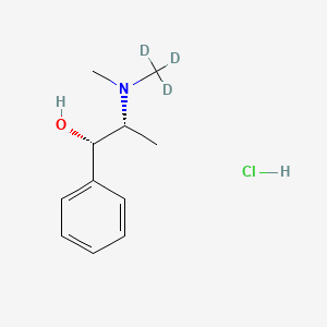 molecular formula C11H18ClNO B13826035 (1S,2R)-2-[methyl(trideuteriomethyl)amino]-1-phenylpropan-1-ol;hydrochloride 