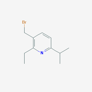 3-(Bromomethyl)-2-ethyl-6-(propan-2-yl)pyridine