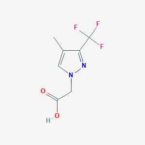2-[4-methyl-3-(trifluoromethyl)-1H-pyrazol-1-yl]acetic acid